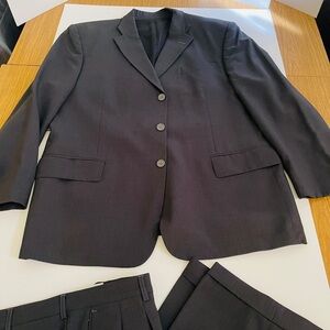 Tessuto Augustus Elegant Charcoal Gray Men's Suit 44R
